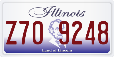 IL license plate Z709248