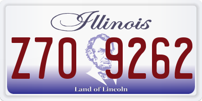 IL license plate Z709262