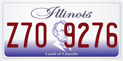 IL license plate Z709276