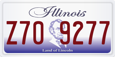 IL license plate Z709277
