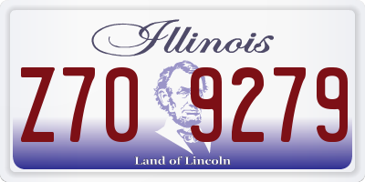 IL license plate Z709279