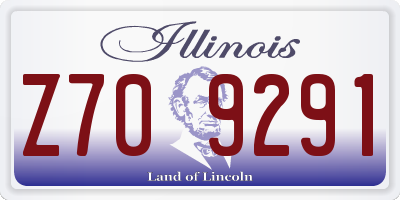 IL license plate Z709291