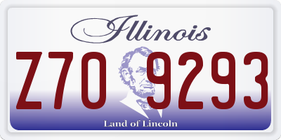 IL license plate Z709293