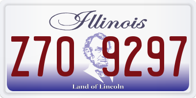 IL license plate Z709297