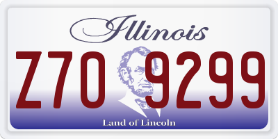 IL license plate Z709299