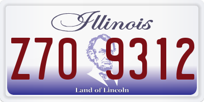 IL license plate Z709312