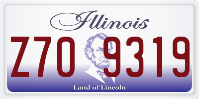 IL license plate Z709319
