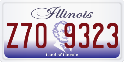 IL license plate Z709323
