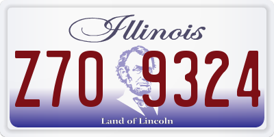 IL license plate Z709324