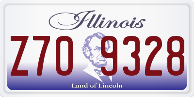 IL license plate Z709328