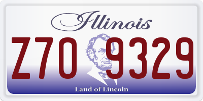 IL license plate Z709329