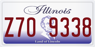 IL license plate Z709338