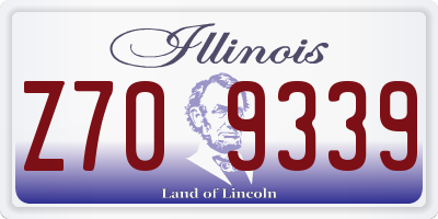 IL license plate Z709339