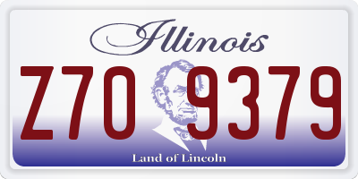 IL license plate Z709379