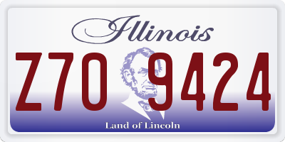 IL license plate Z709424