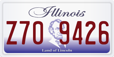 IL license plate Z709426