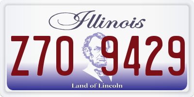 IL license plate Z709429