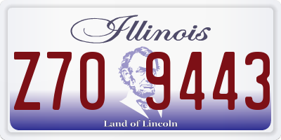 IL license plate Z709443