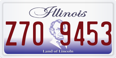 IL license plate Z709453