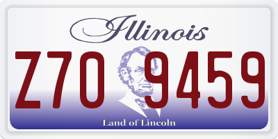 IL license plate Z709459