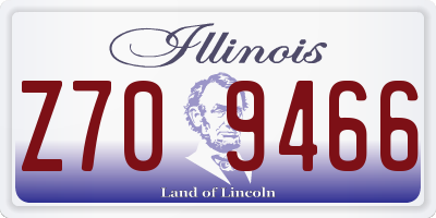 IL license plate Z709466