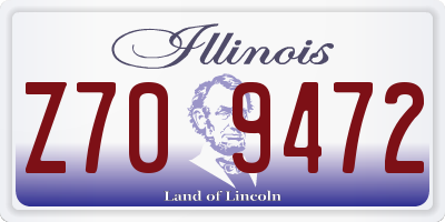 IL license plate Z709472