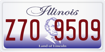 IL license plate Z709509