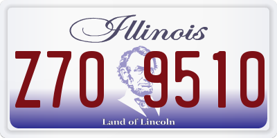 IL license plate Z709510