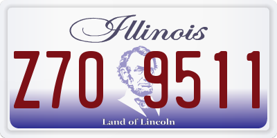 IL license plate Z709511