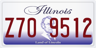 IL license plate Z709512