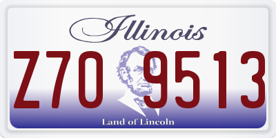 IL license plate Z709513