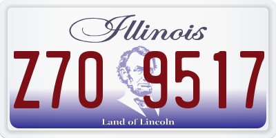 IL license plate Z709517