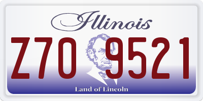 IL license plate Z709521