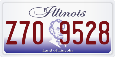 IL license plate Z709528