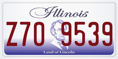 IL license plate Z709539