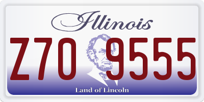 IL license plate Z709555