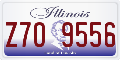 IL license plate Z709556