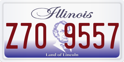 IL license plate Z709557