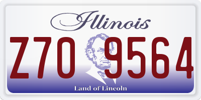 IL license plate Z709564