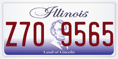 IL license plate Z709565