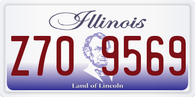 IL license plate Z709569