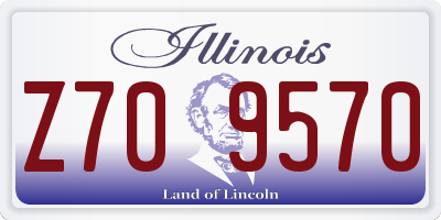 IL license plate Z709570