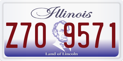 IL license plate Z709571