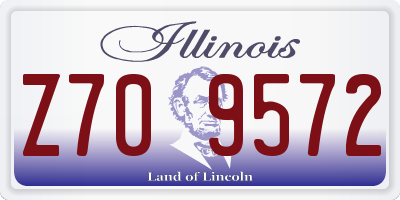 IL license plate Z709572