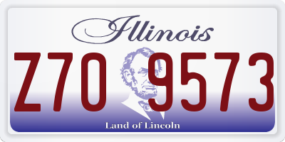 IL license plate Z709573