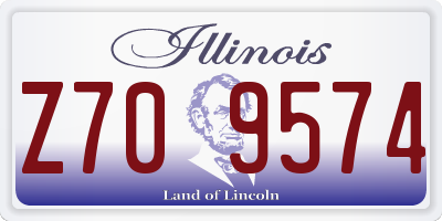 IL license plate Z709574