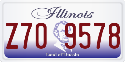 IL license plate Z709578