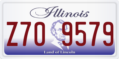 IL license plate Z709579