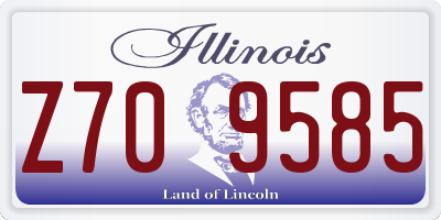 IL license plate Z709585