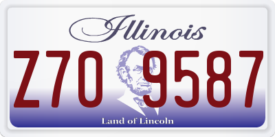 IL license plate Z709587